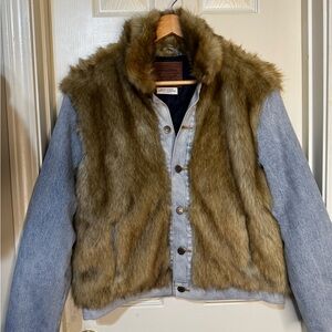 Levi's Premium Denim Jacket with Faux Fur